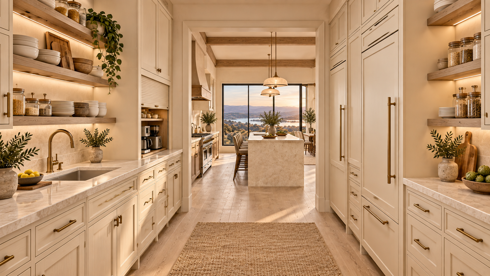 Scullery and butler pantry rendering